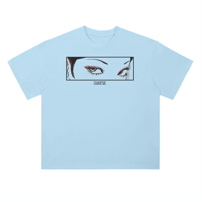 Graphic Cotton T-Shirt - Eye Box Print