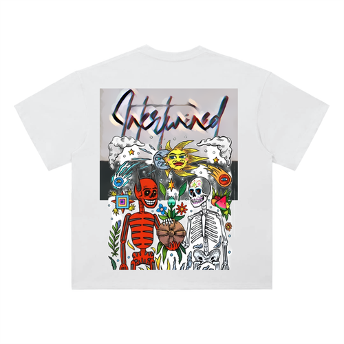 Cotton Graphic T-Shirt - Intertwined Print