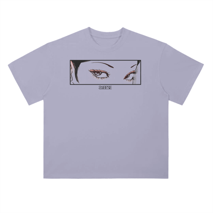 Graphic Cotton T-Shirt - Eye Box Print
