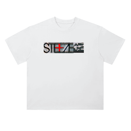 Cotton Graphic T-Shirt - Intertwined Print