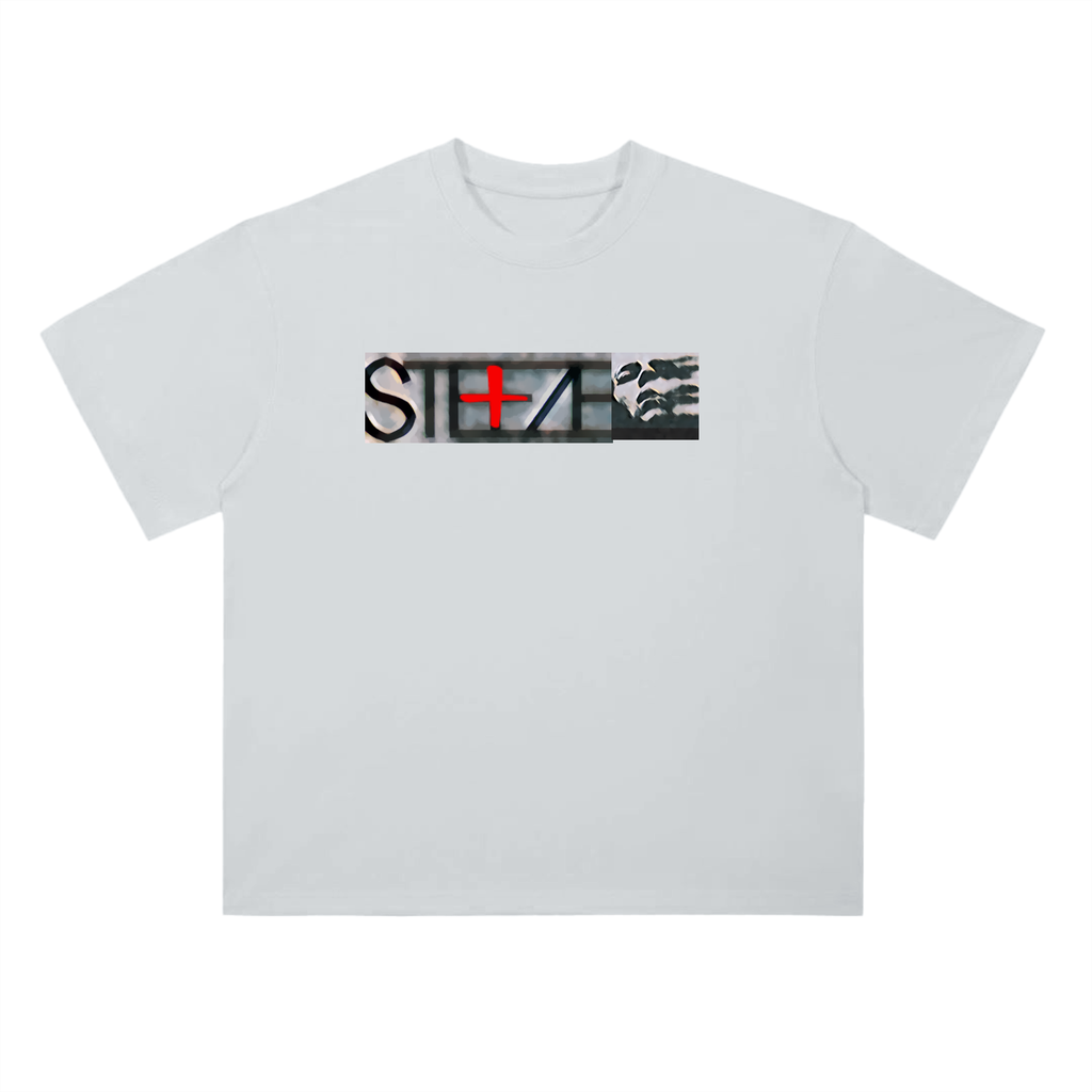 Cotton Graphic T-Shirt - Intertwined Print